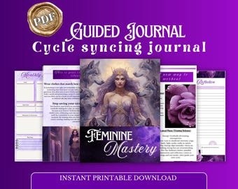 Cycle Sync  Workbook for Women – Moon Phase Sync Planner & Printable Self-Care Journal