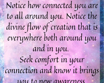 Daily Intuition Cards Printable | Oracle Cards Digital Download | 66 Card Affirmation Deck PDF