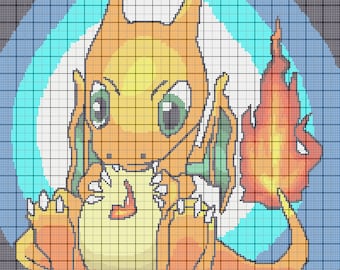 Crochet Baby Dragon Graph Pattern: C2C, Row by Row (PDF Download)