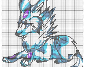 Arctic Fox Crochet Graphgan Pattern: C2C, Knitting, Embroidery (PDF)