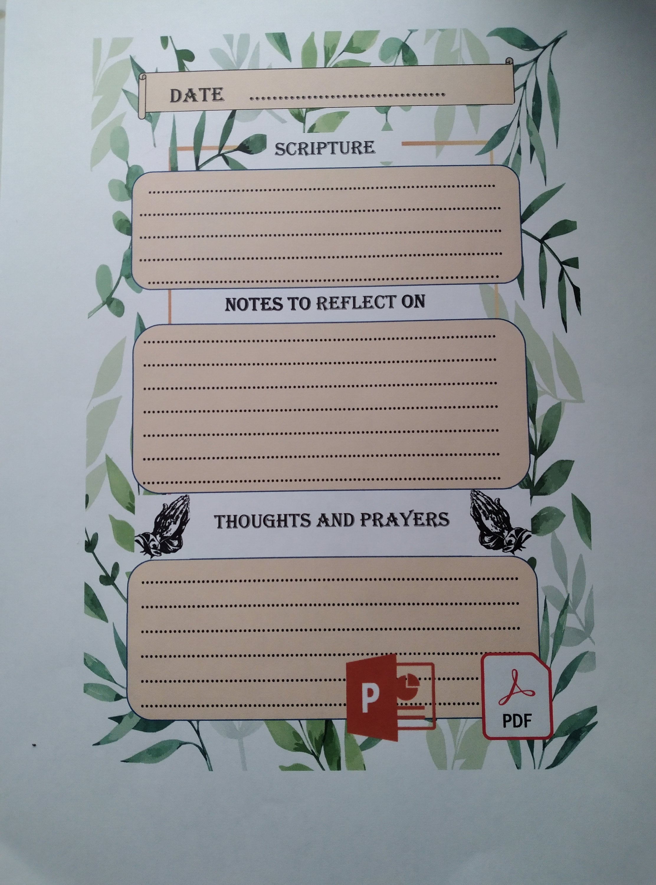 Bible Study Printable PDF and Pptx Files Which Can Be Edited in ...
