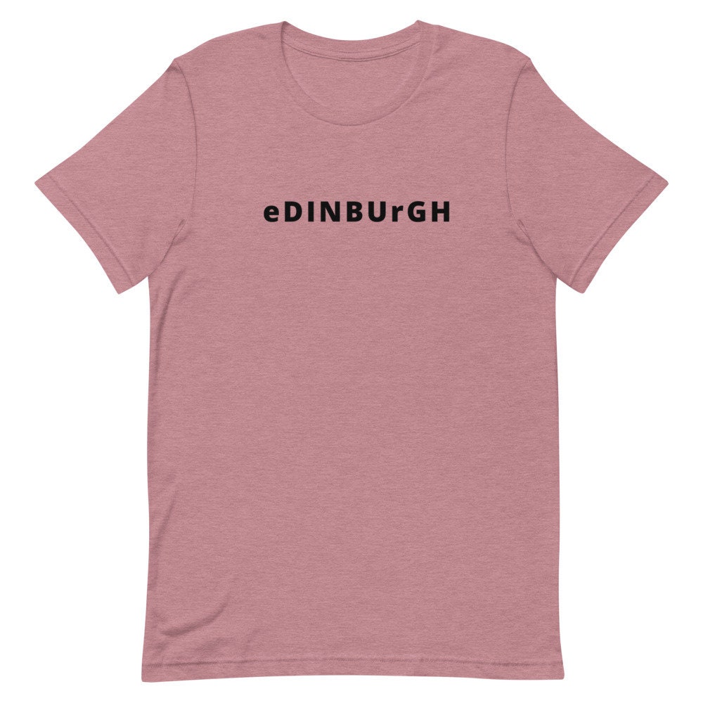 Kurzarm Unisex TShirt eDINBUrGH Etsy