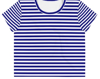 All-Over Print Crop Tee French Sailor crop tee