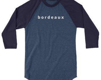 3/4 sleeve raglan shirt bordeaux