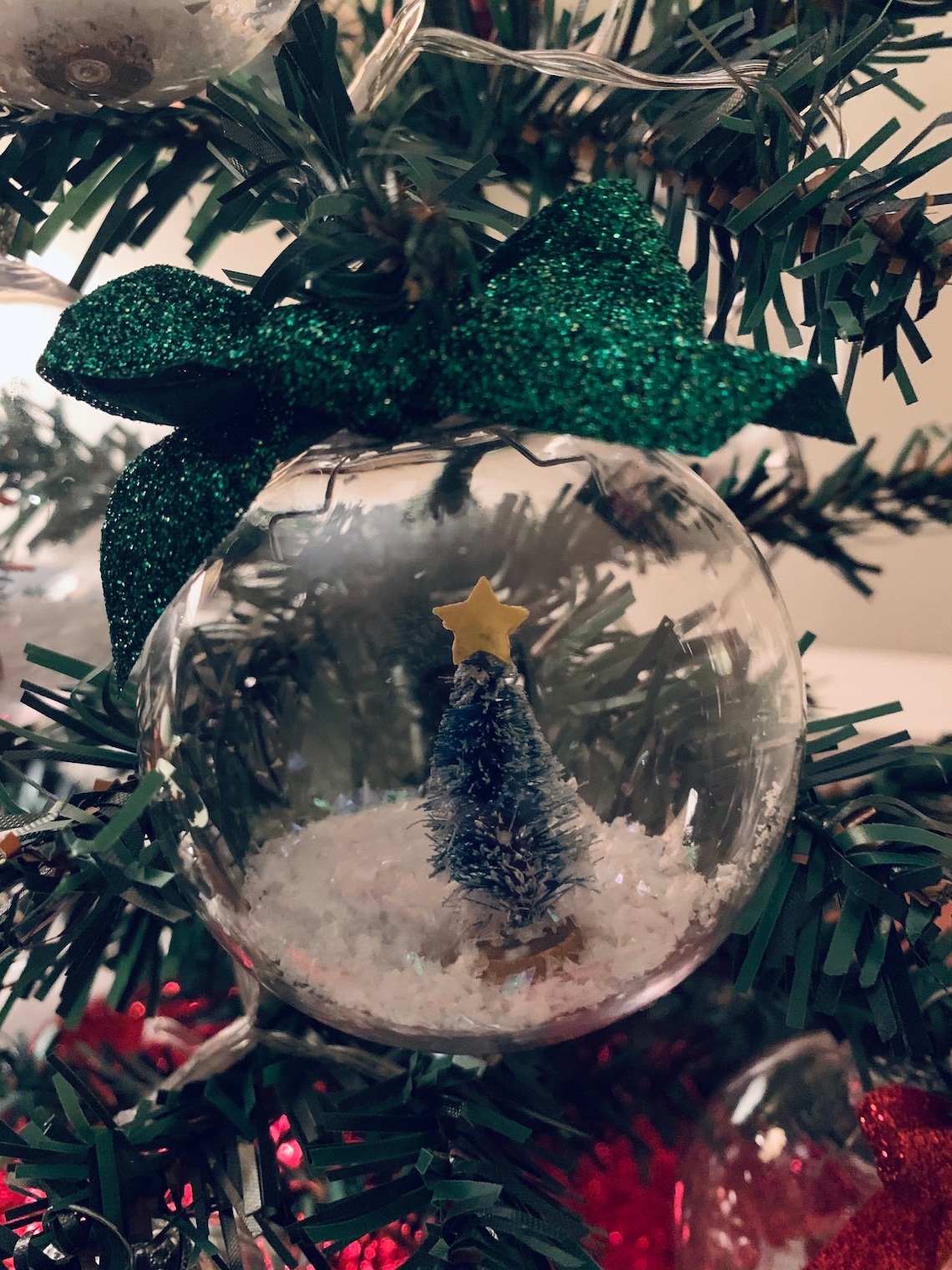 Snow Globe Ornament. Christmas Tree Ornament . Etsy