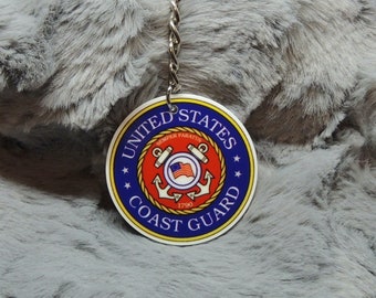 Coast Guard Resin Keychain