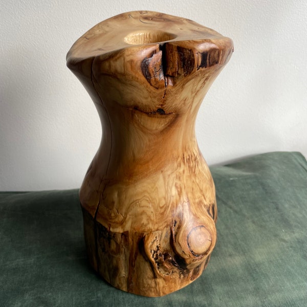 Live Edge Turned Wood COLORADO ASPEN Vase, by Rusty X Ranch, Minimalist, naturalist, woodworking, Ski Lodge, Cabin decor,