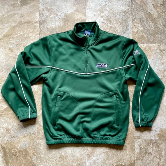 1990’s Seattle Seahawks Reebok Track Jacket in Ra… - image 2