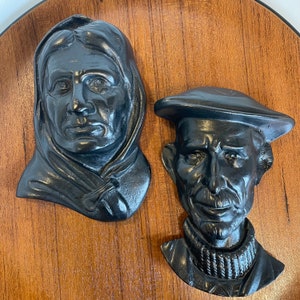 Irish Turf Wandbehang: Mann & Frau von Aran, Irish Pub Decor