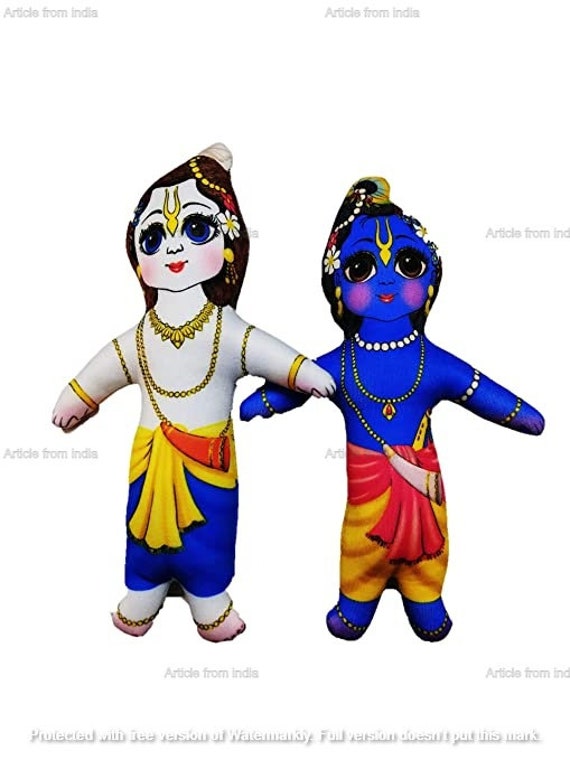Articles From India Krishna Balram Stuffed Baby Toys multi - Etsy