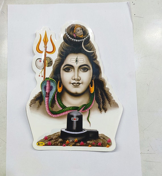 Shiv Shankar/shiv Ji/ Lord Shiva Religious Sticker for Home - Etsy Australia