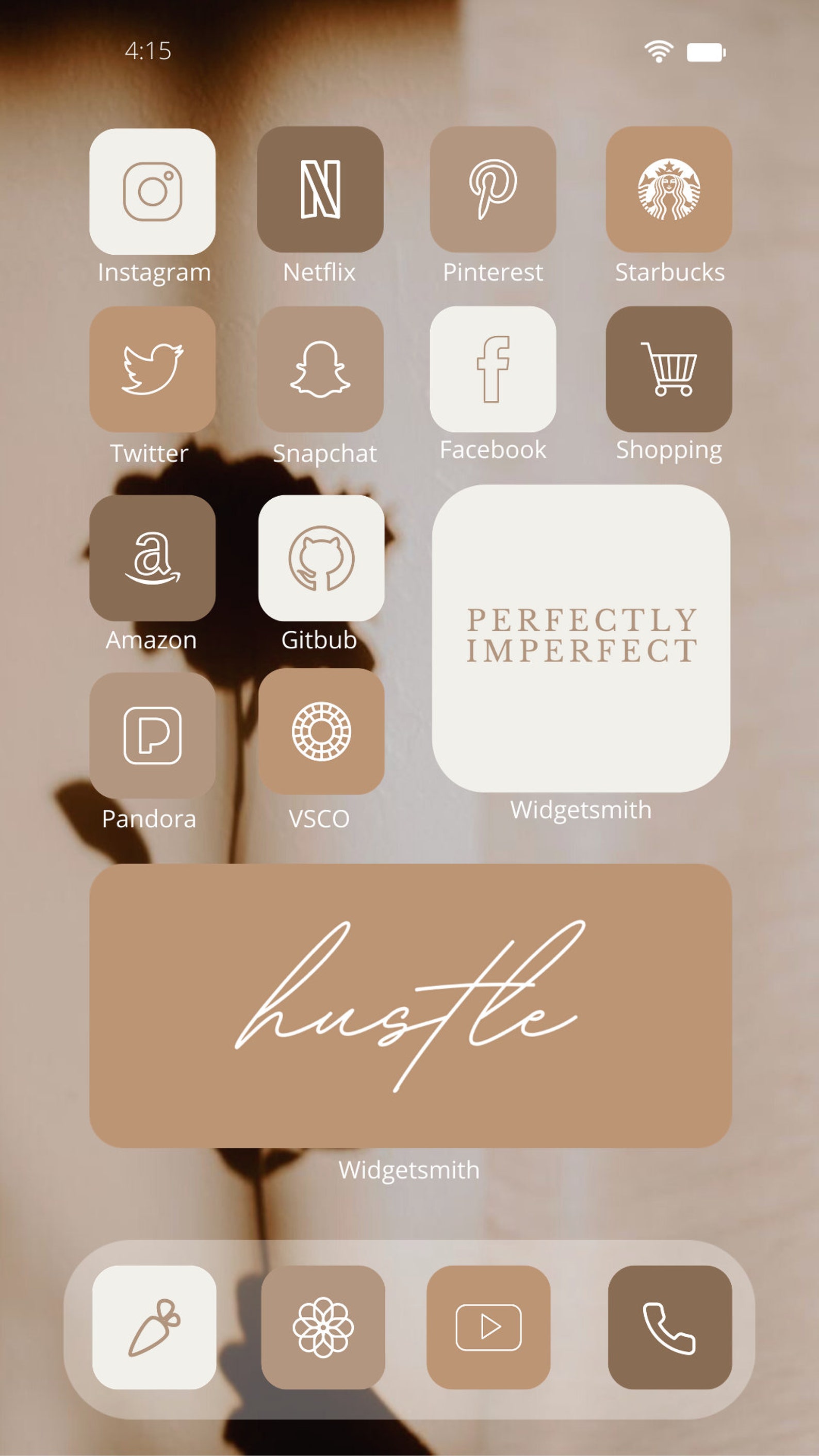 Ios 14 Beige Aesthetic 1200 App Icons Pack