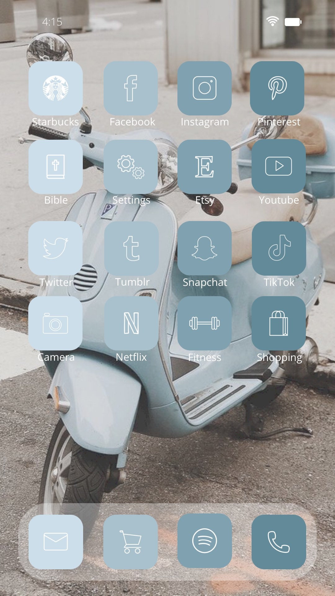IOS 14 Blue Aesthetic 800 App Icons Pack Etsy