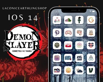 Ios 14 Home Screen Anime Etsy