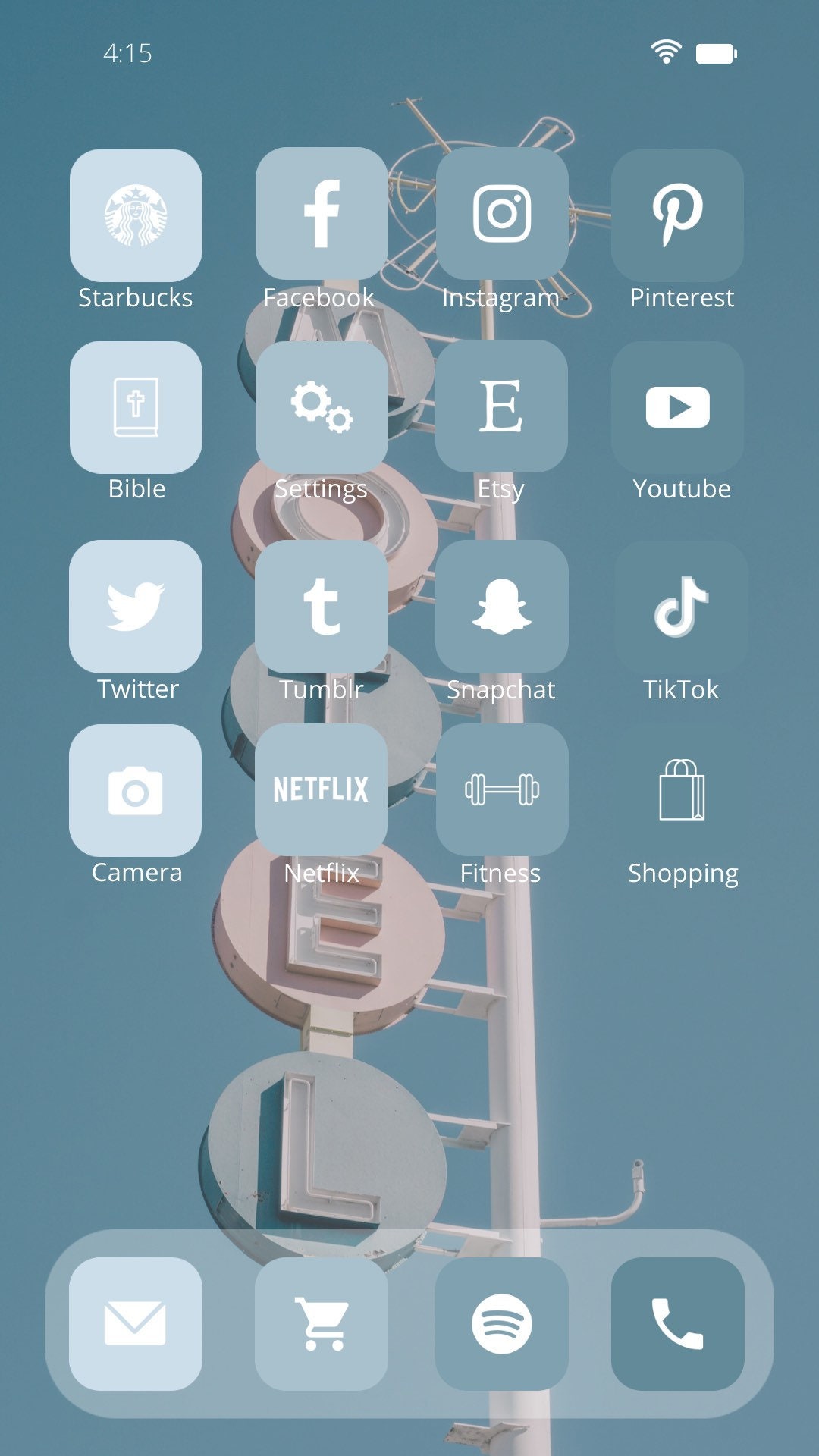 IOS 14 Blue Aesthetic 800 App Icons Pack Etsy