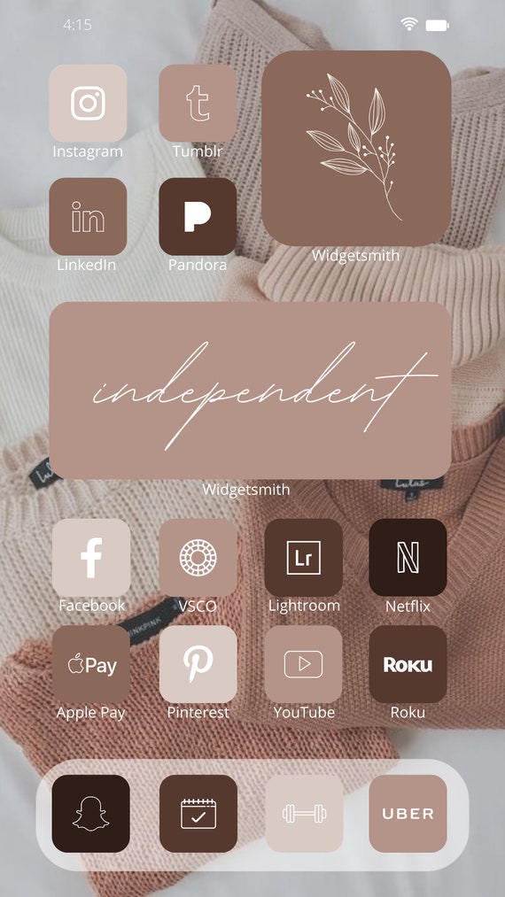 Ios 14 Brown Aesthetic 1000 App Icons Pack Etsy