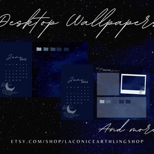 Night Sky Aesthetic 2022-2023 Desktop Folder Icons, MacBook Windows ...