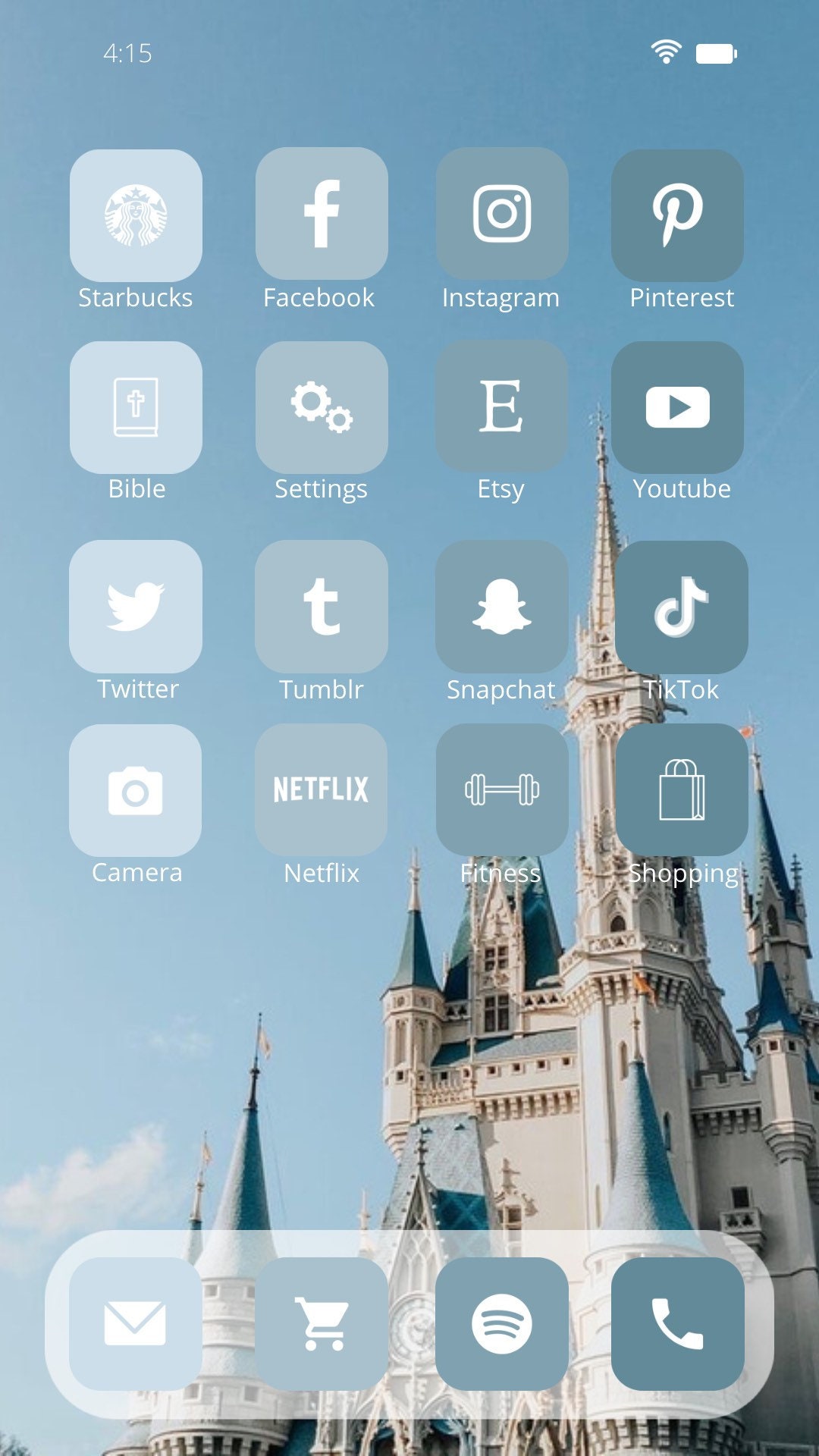 IOS 14 Blue Aesthetic 800 App Icons Pack Etsy