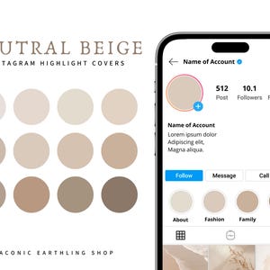Puede incluir: Un conjunto de 12 cubiertas de resaltado de Instagram beige neutras. Las cubiertas están en varios tonos de beige, desde claro hasta oscuro. Las cubiertas están dispuestas en una cuadrícula de 3 filas y 4 columnas. Las cubiertas son perfectas para crear una fuente de Instagram cohesiva y elegante.