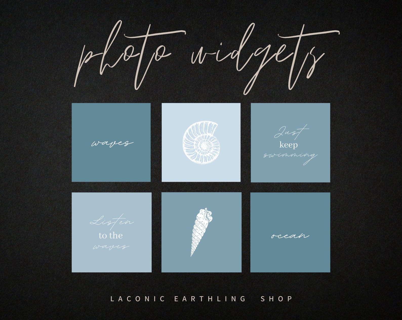 IPad iOS 14 Blue Aesthetic App Icons Pack Etsy