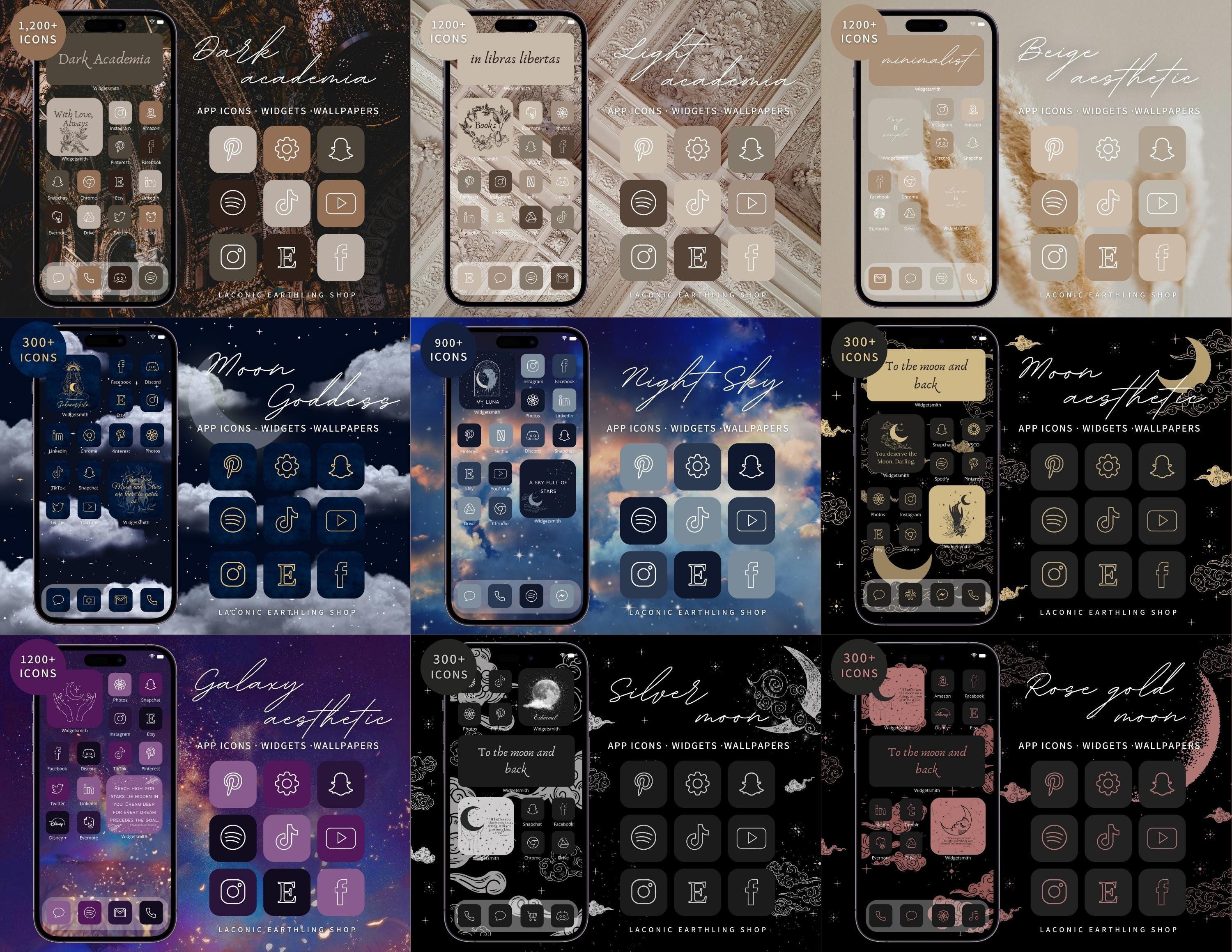 Ultimate App Icon Bundle - Ios 26 & Android Neutral Aesthetic Pack ...