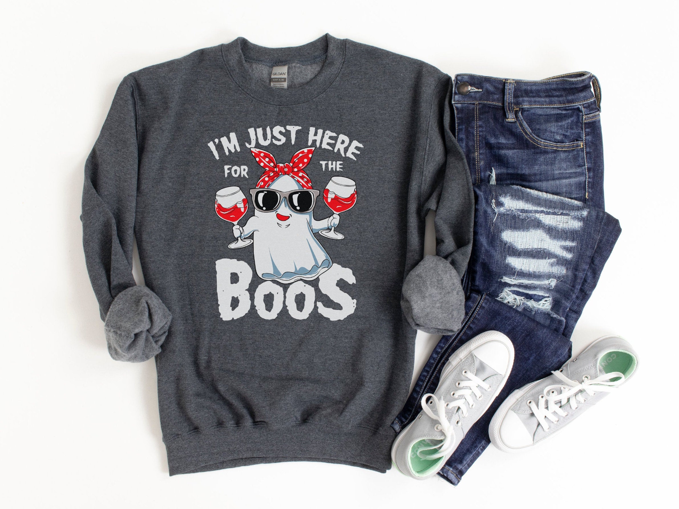 Halloween Sweatshirt Halloween Sweater Funny Halloween Etsy