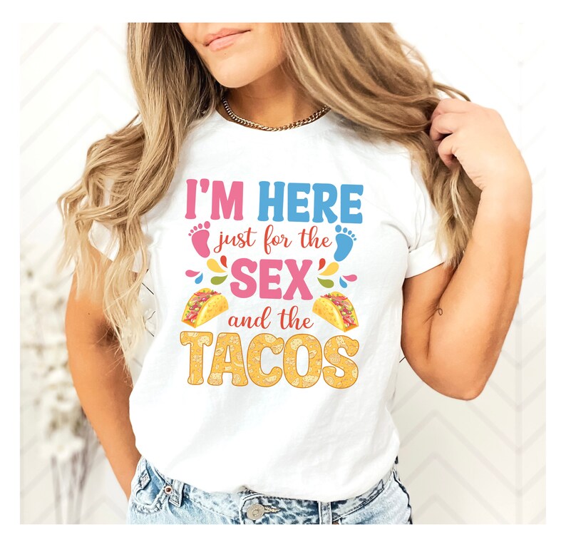 Taco About A Baby Gender Reveal Here for the Sex and Tacos Etsy
