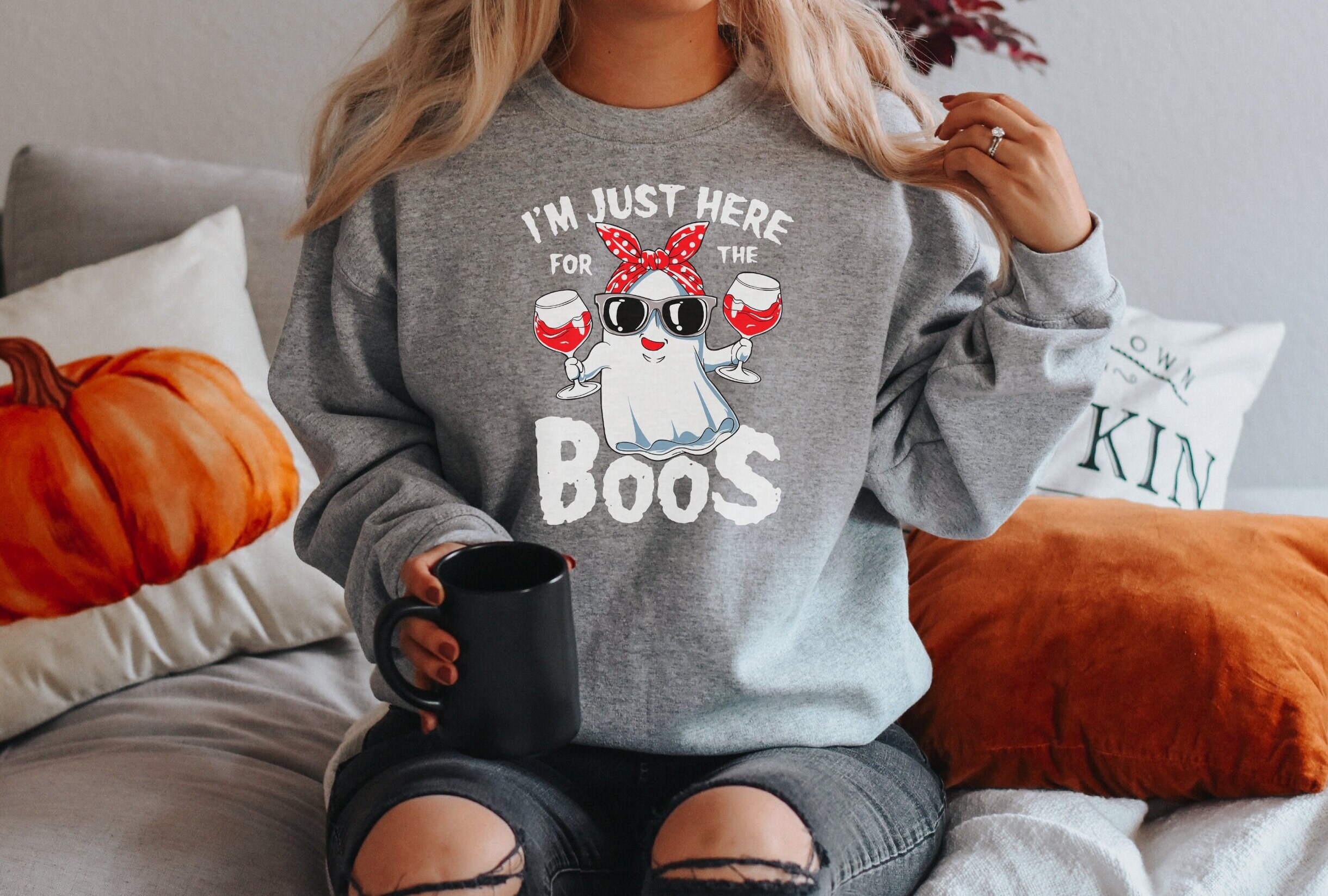 Halloween Sweatshirt Halloween Sweater Funny Halloween Etsy UK