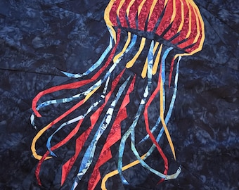 Jellyfish, Foundation Paper Pieced Quilt Pattern, PDF Instant Download