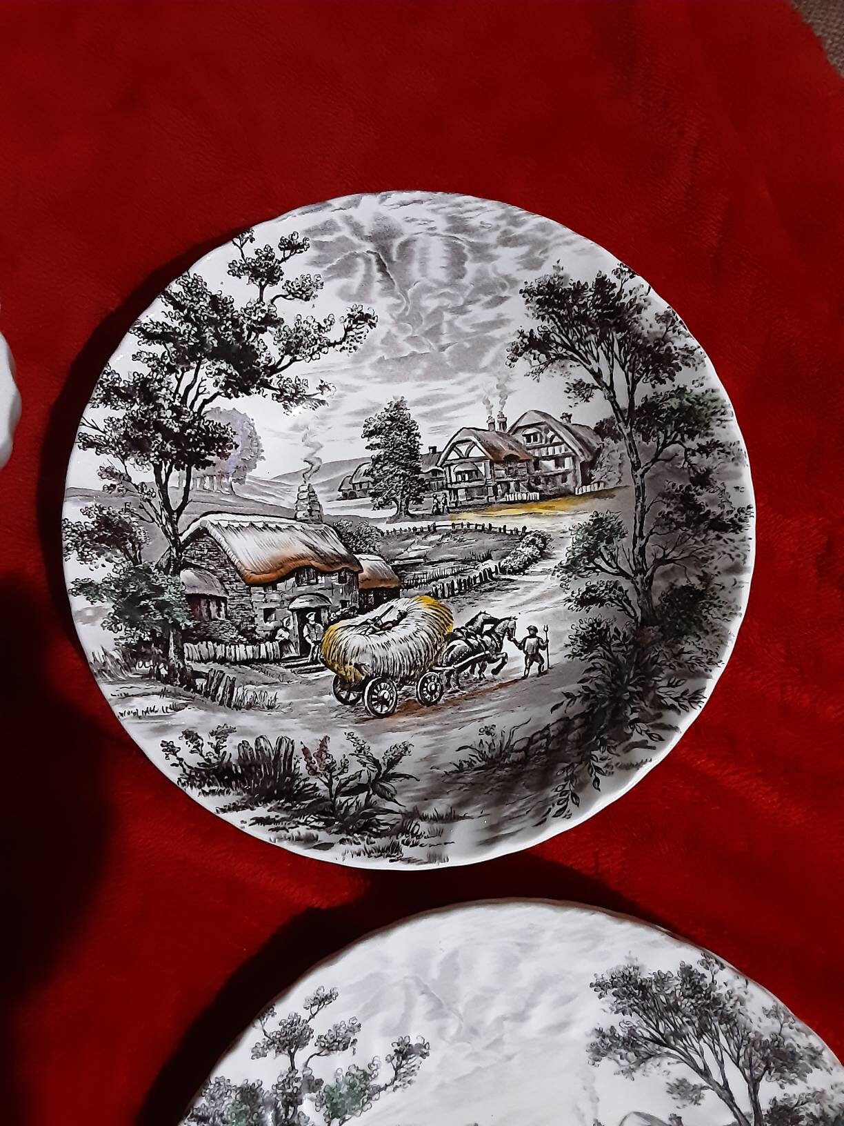 Yorkshire Ironstone Ceramic Dinnerware Set, 51 Piece Set Etsy