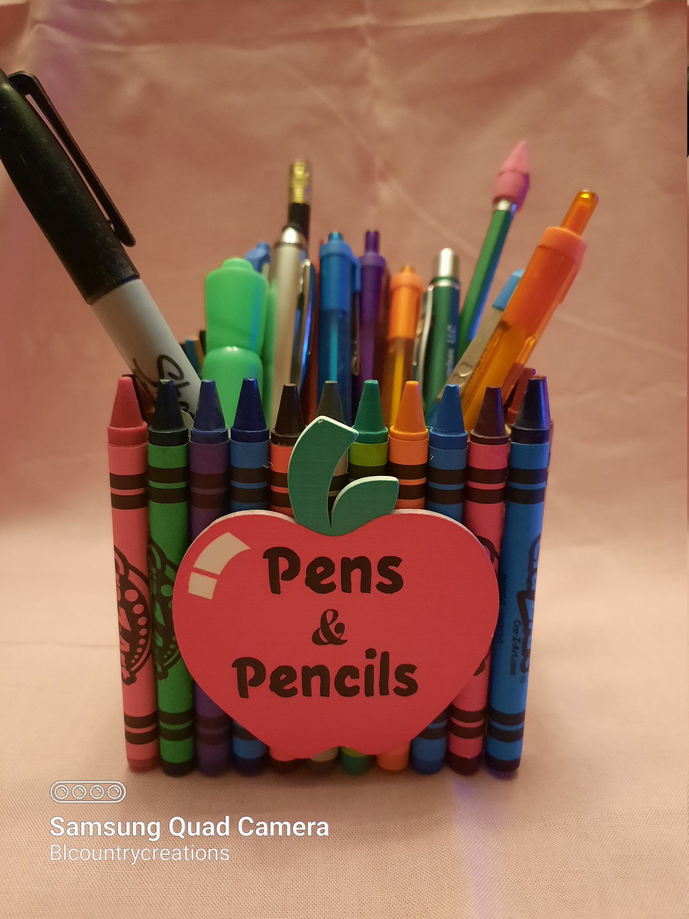 Titular de lápiz de crayón regalo de apreciación del maestro | Etsy