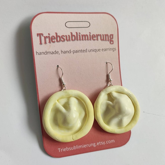 Condom Earrings Kondom Ohrringe Kinky Kink Schmuck Ohrringe - Etsy