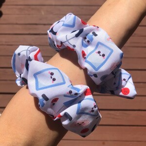 Medical Tools Theme Hair Scrunchies - Nurse scrunchies, frontline heroes, healthcare, doctors, medical gifts, nurse gifts, hair accessories