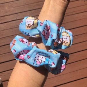 Elásticos de cabelo com tema de leite – presente para ela, presentes para filhas, presente para mãe, aniversários, acessórios de cabelo