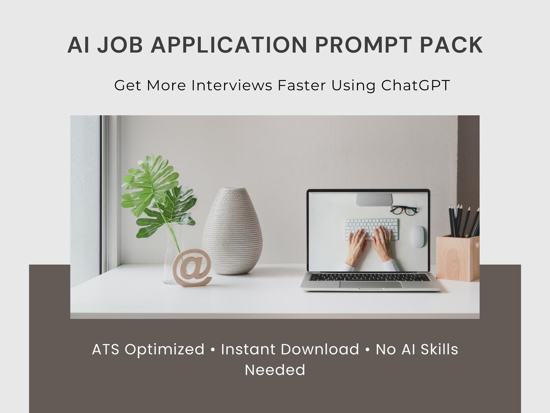 AI Job Application Prompt Pack | Chatgpt Resume & Cover Letter Prompts ...