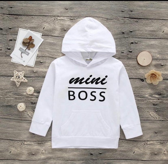 Mini Boss Girls Hoodie Sweatshirt Etsy