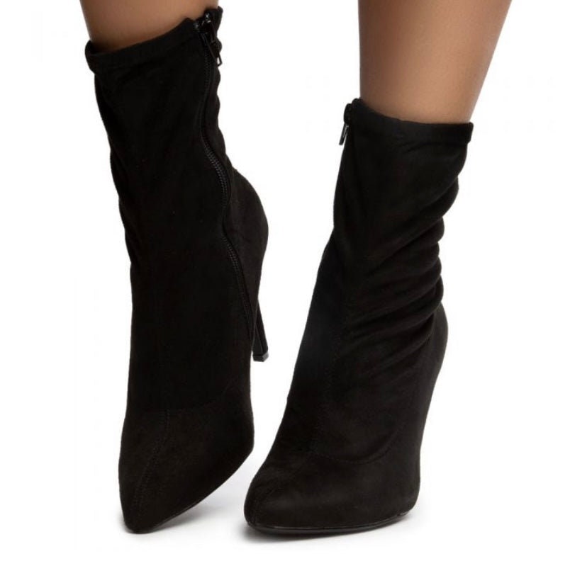 Pledge Taped Booties Black Boots - Etsy