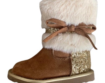 Girls winter toddler fur boots