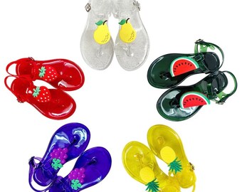 fruit jelly sandals