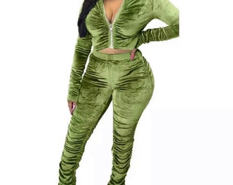 Lime Green Tracksuit - Etsy