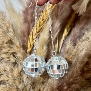 Disco ball earrings