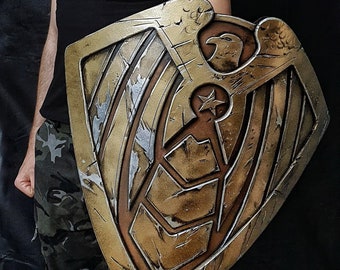 Soldier Boy shield cosplay costume. Handmade, Eva Foam, Decor.