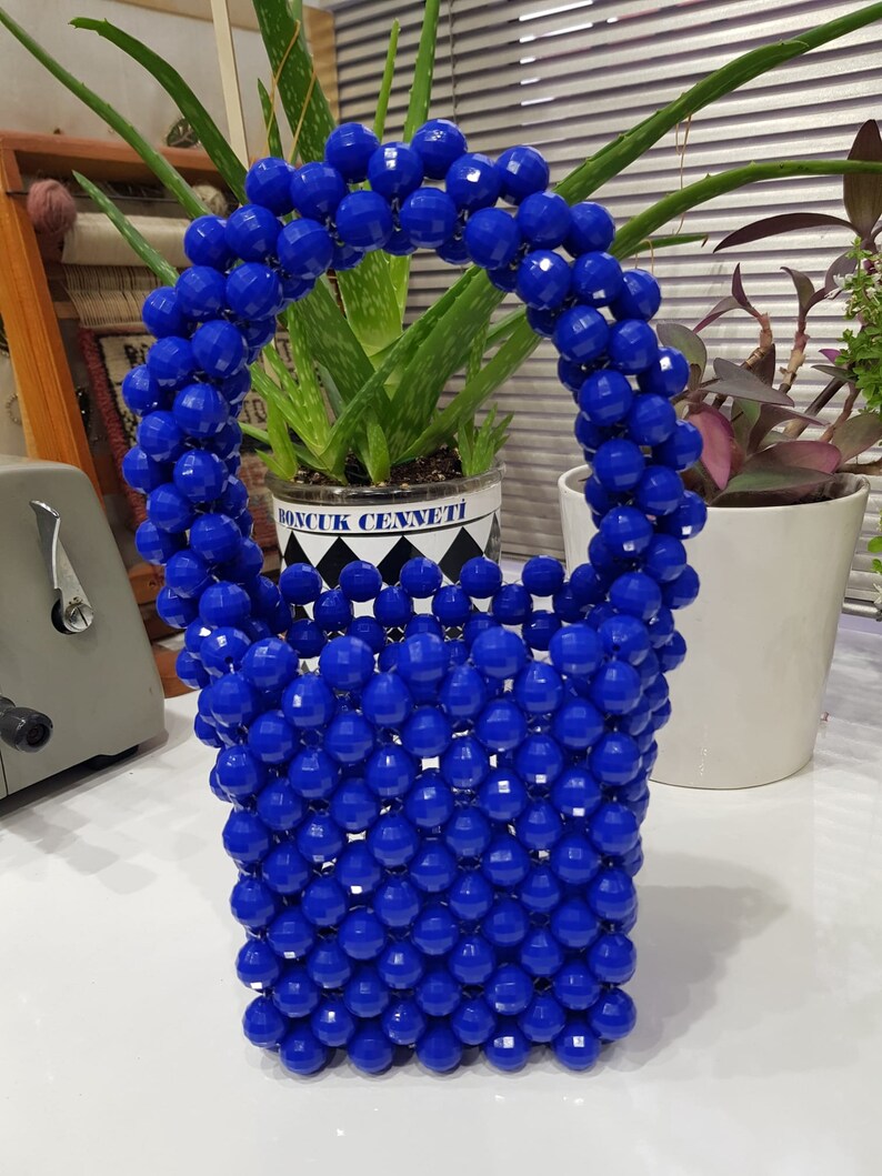 Handmade Acrylic Bead Bag Etsy