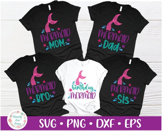 Free Free 272 Mermaid Family Birthday Svg SVG PNG EPS DXF File
