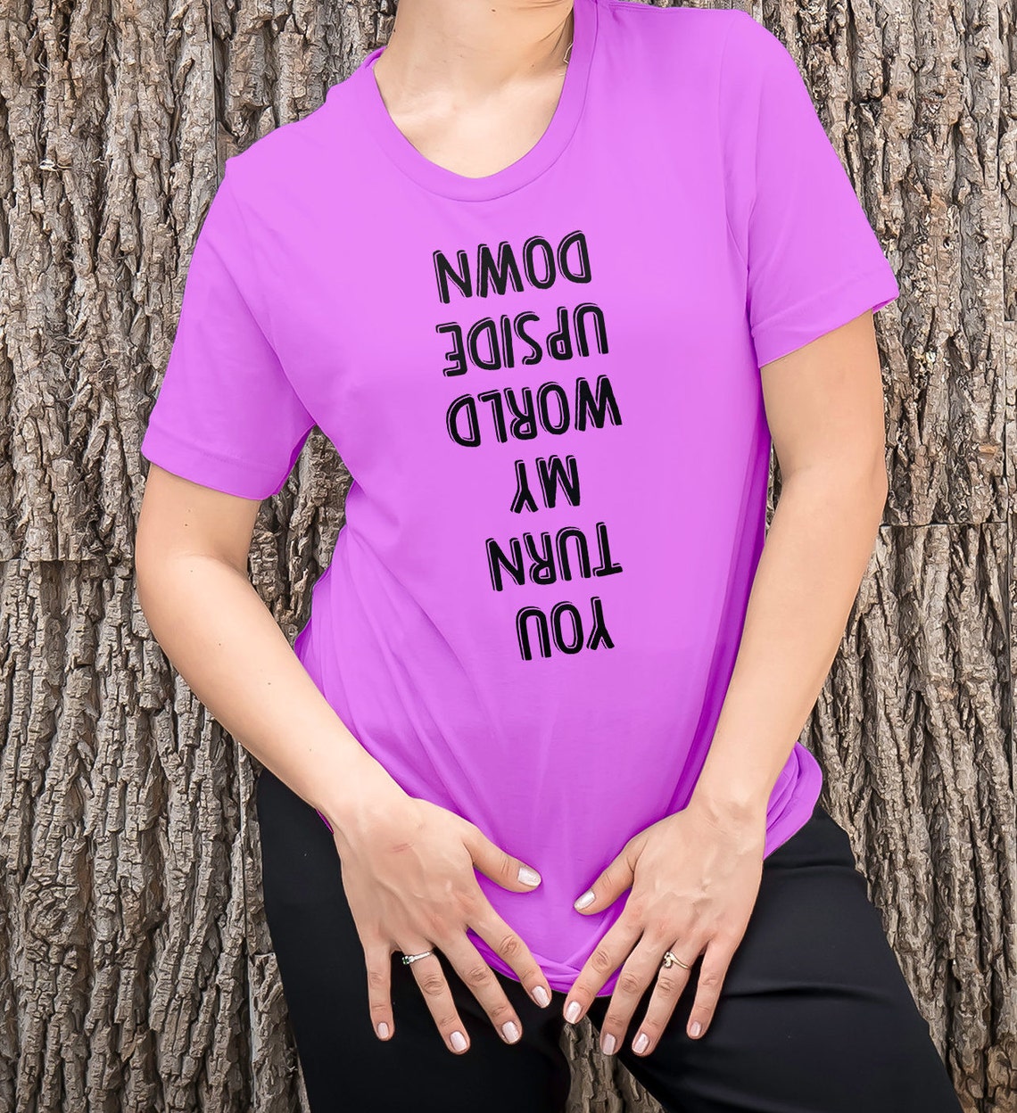 You Turn My World Upside Down Valentine Shirts For Women Etsy