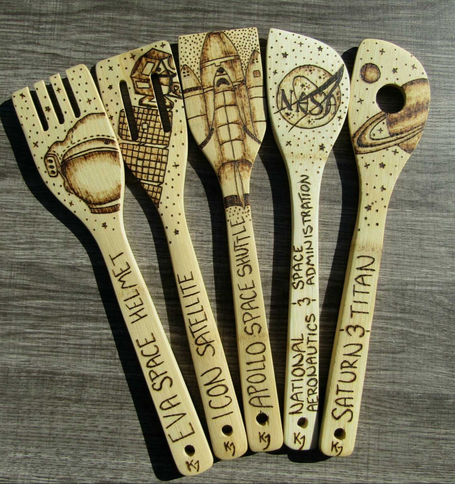 bamboo spatula set