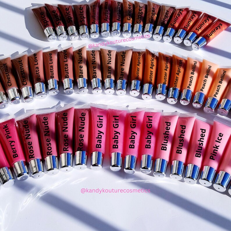 100pc Wholesale Lip Gloss, Premade Lip Glosses, Vegan Lip Glosses Etsy