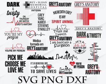 Download Greys Anatomy Svg Etsy