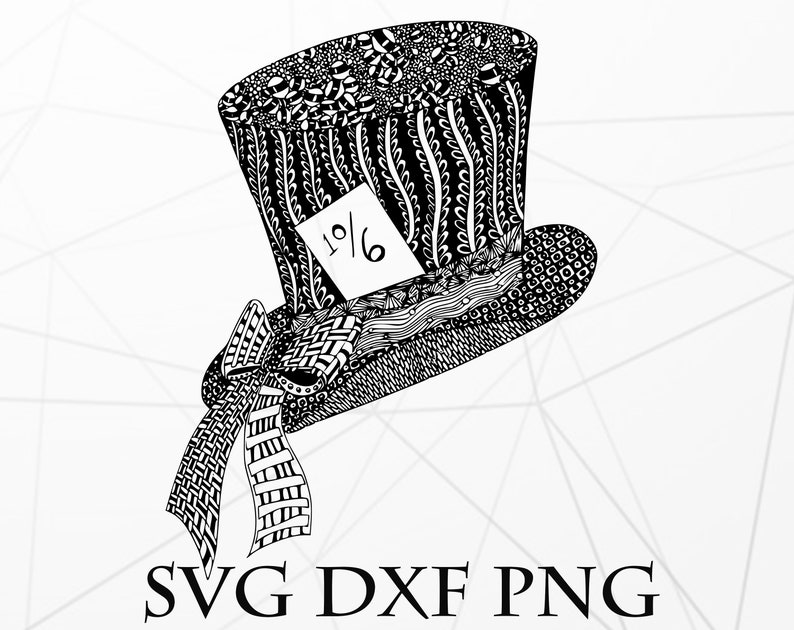 Download Mad hatter mandala svg png dxf Mandala svg png dxf | Etsy