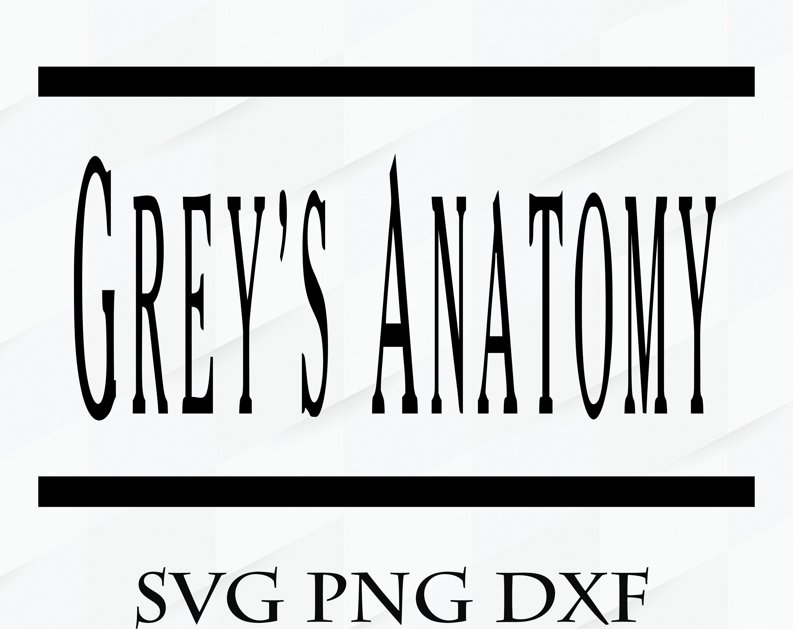 Greys anatomy logo svg png dxf Greys Anatomy bundle svg | Etsy